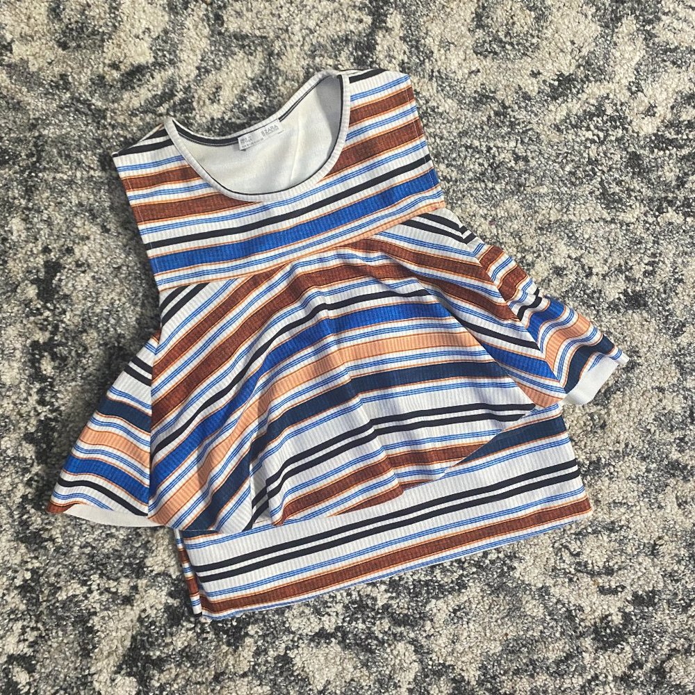 Zara Multicolored Crop Top Small